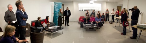 Jan Ramsay opens the exhibition 'Brought to Book'