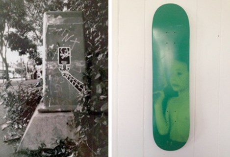 Cameron's Print and skate deck